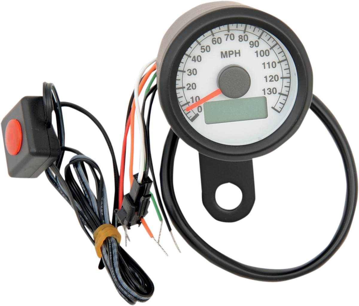 Programmable Mini Electronic Speedometer with Odometer/Tripmeter - 1.87\" - Black 1988 - 2003