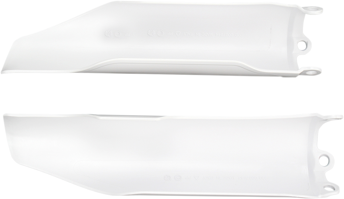 Lower Fork Covers - White 2004 - 2017