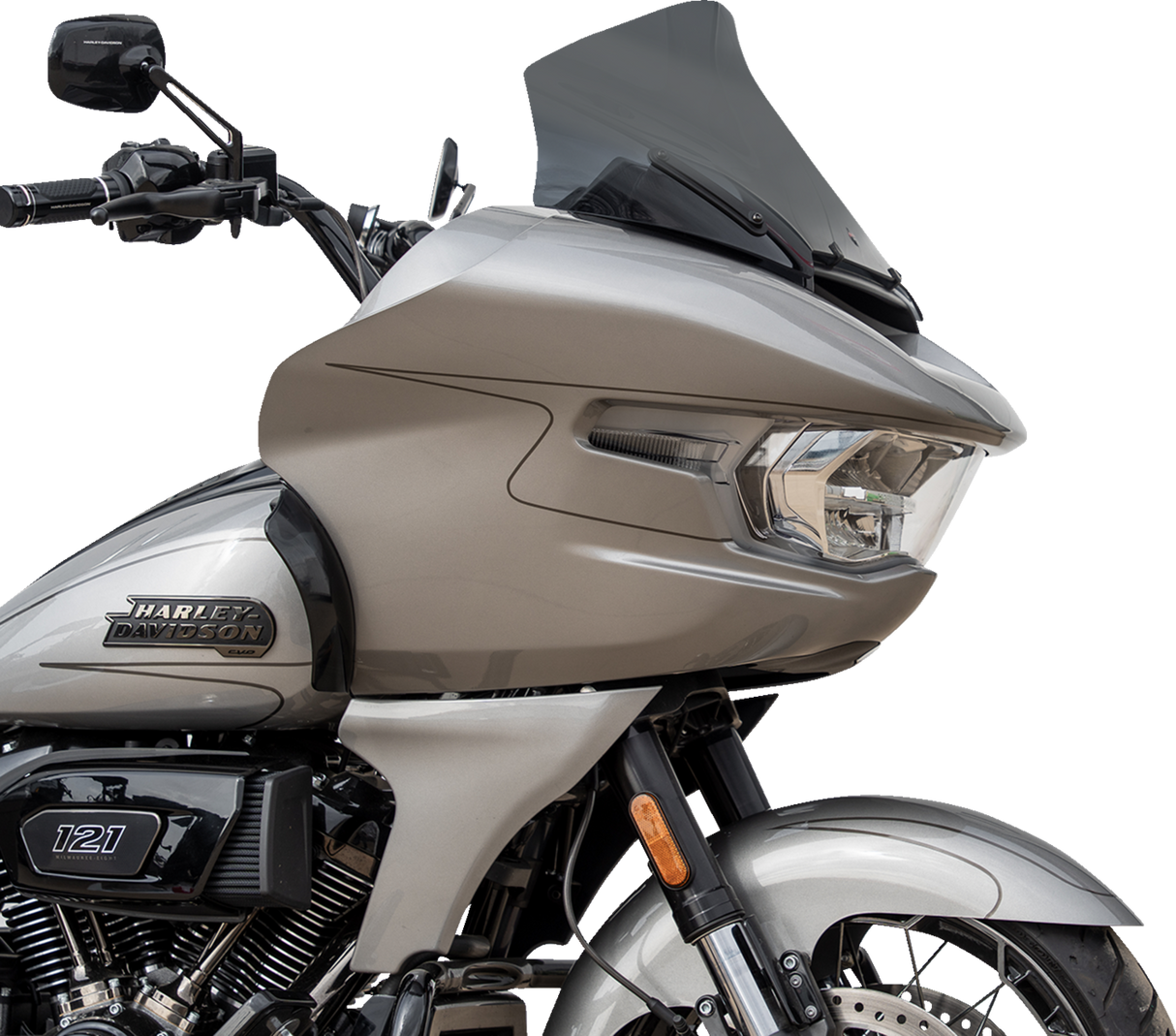 Flare™ Windshield - 12\" - Dark Smoke - FLTRX 2023 - 2025