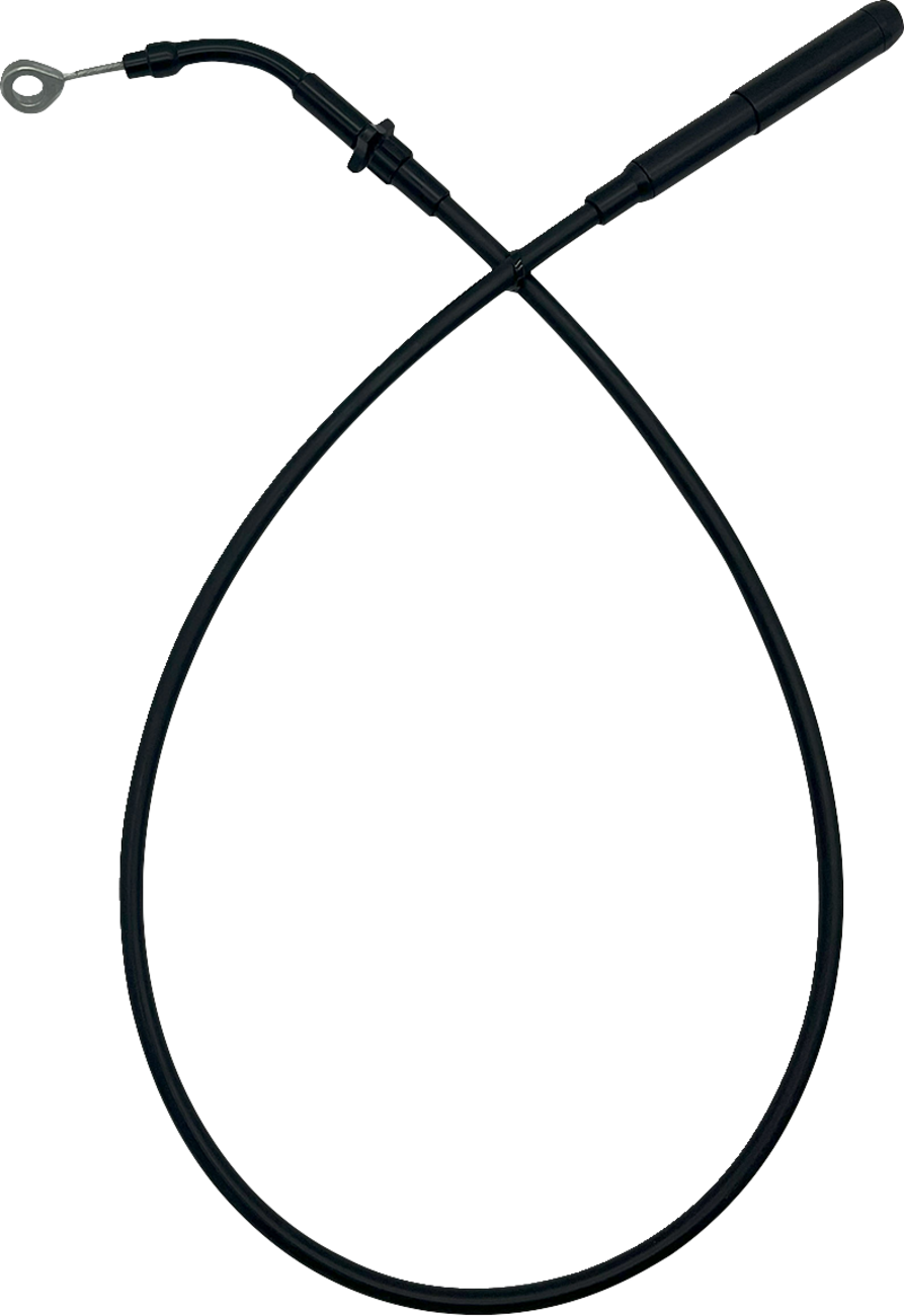 EZ Install Upper Clutch Cable - FLTR/FLHX \'21-\'23 - +2\" - Black 2021 - 2023