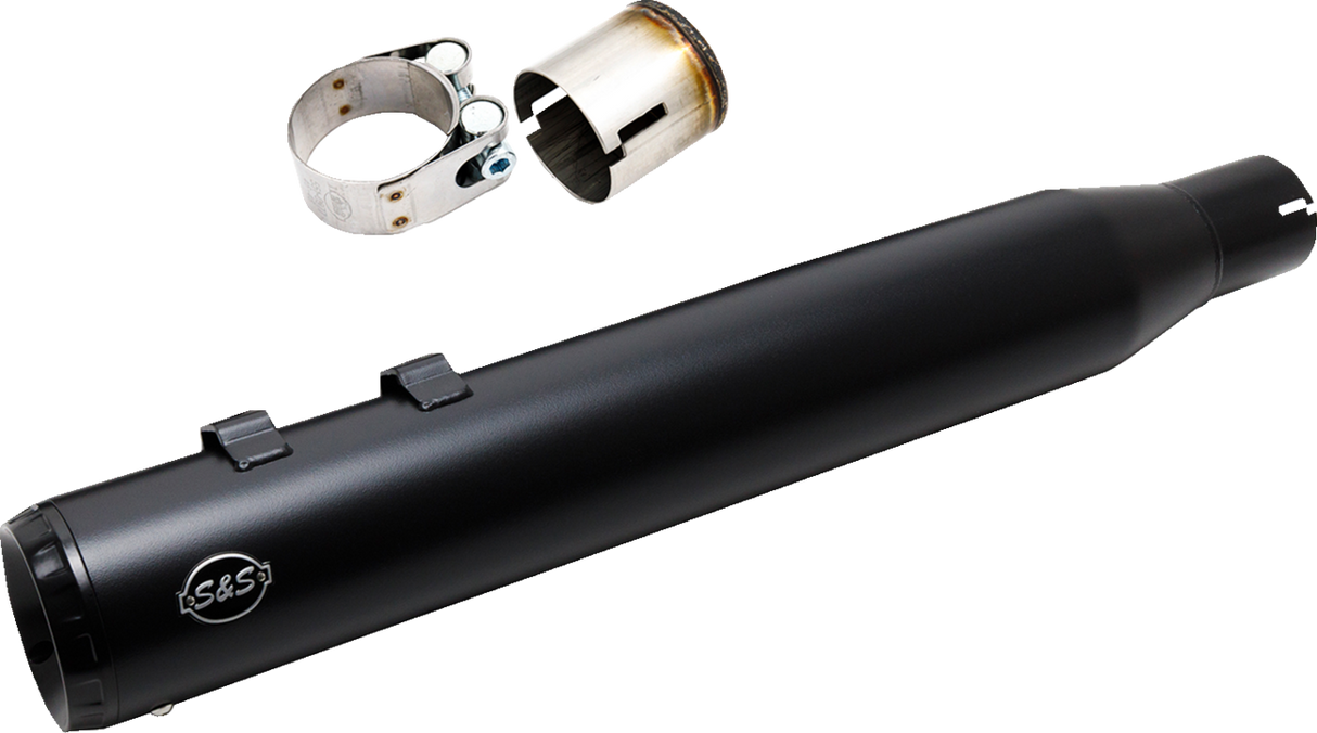 2-into-1 Swindler Exhaust Conversion Kit - 4\" - Black - M8 Touring 2017 - 2025