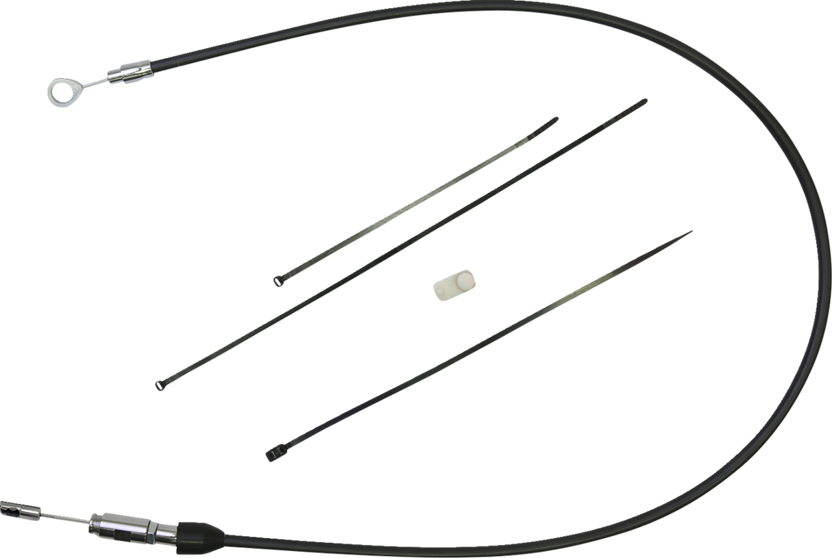 Quick Connect Clutch Cable - Upper - 35\" - Black/Chrome 2018 - 2023