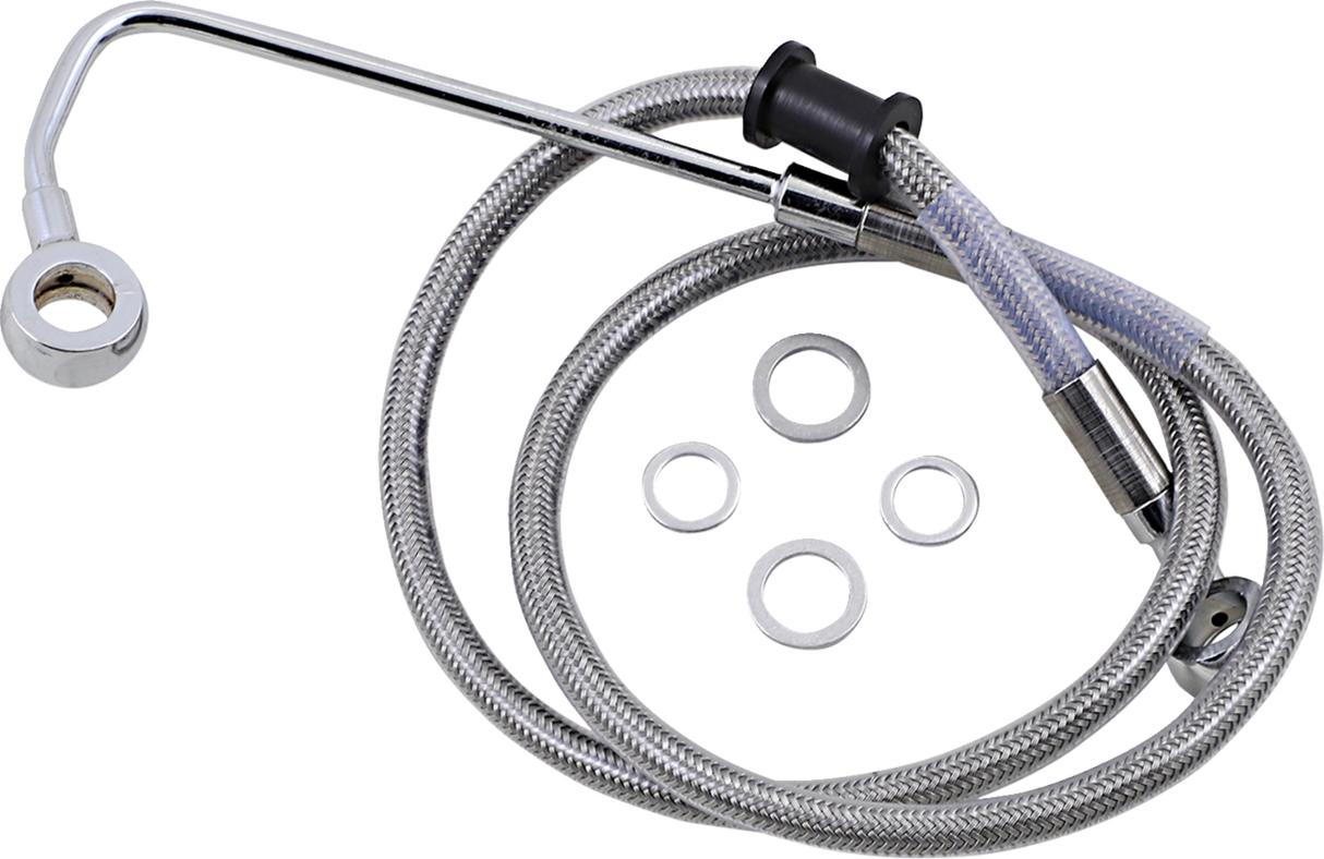 Brake Line - +2\" - Stainless Steel - \'15-\'17 Softail 2015 - 2017