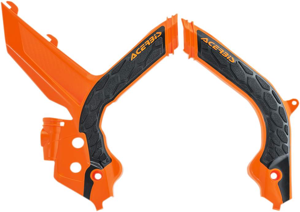 X-Grip Frame Guards - \'16 Orange/Black - KTM 2020 - 2023