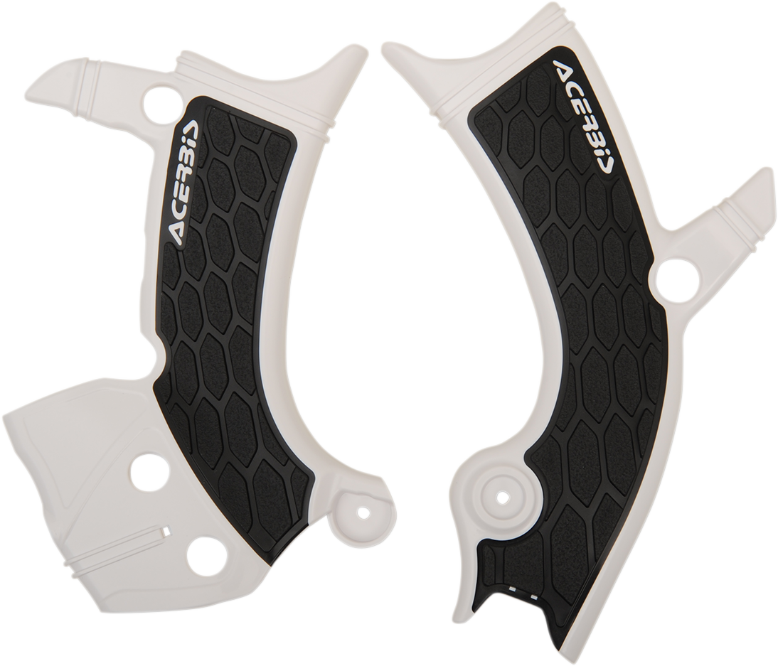 X-Grip Frame Guards - White/Black - Yamaha 2018 - 2023
