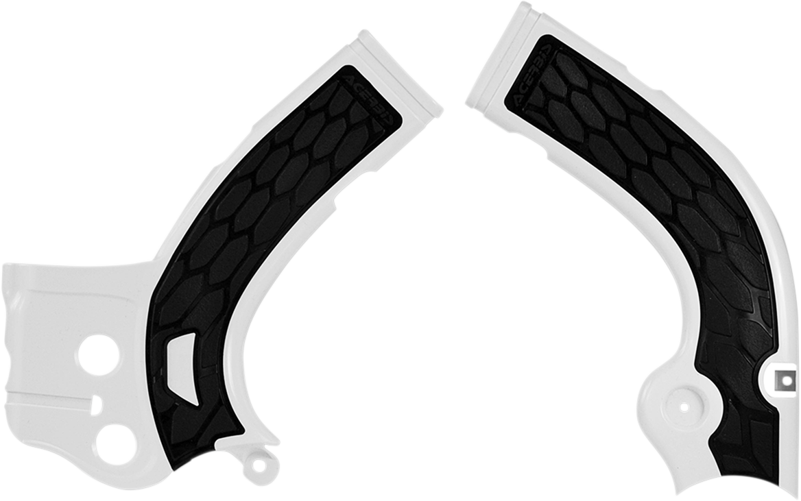 X-Grip Frame Guards - Silver/Black - KX 450 F 2009 - 2018