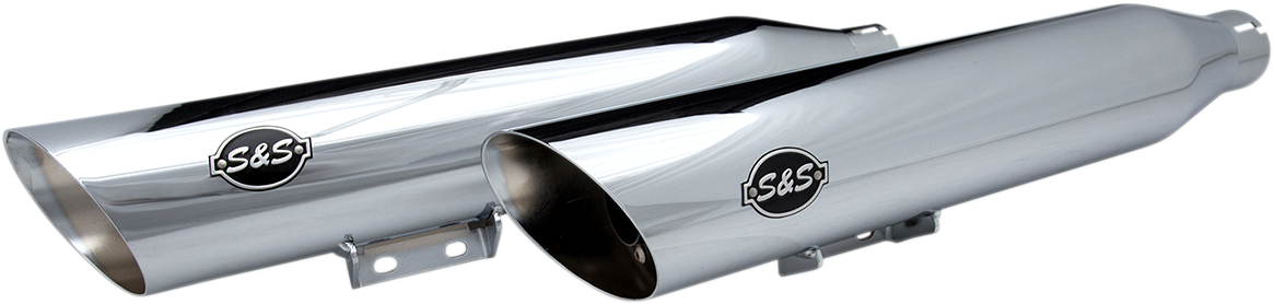 Slash Cut Race Mufflers - Chrome 2018 - 2022