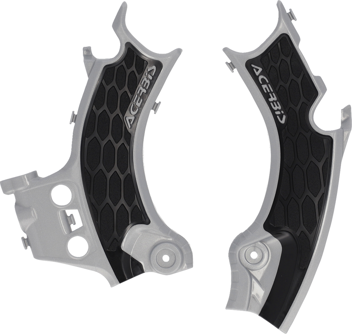 X-Grip Frame Guards - Black/Silver - CRF450R 2025 - 2025
