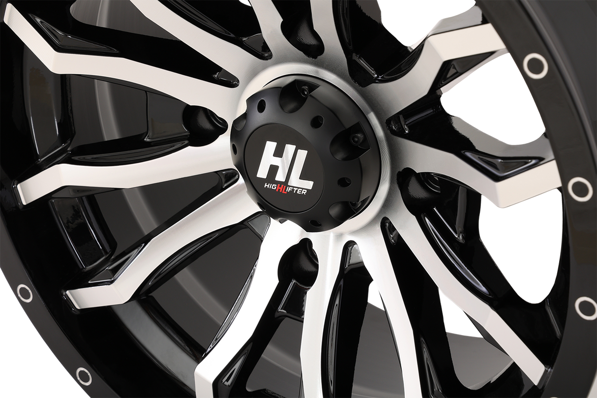 Wheel - HL21 - Front/Rear - Gloss Black w/Machined - 14x7 - 4/137 - 4+3 (+10 mm) 1992 - 2024