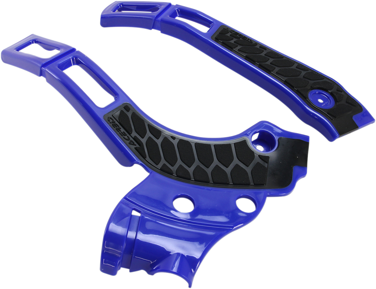 X-Grip Frame Guards - Blue/Black - YZ 125/250/125X/250X 2005 - 2023