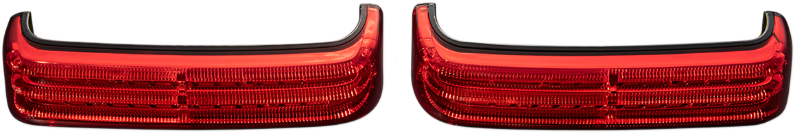 Saddlebag LED Lights - Sequential - Black/Red 2010 - 2013