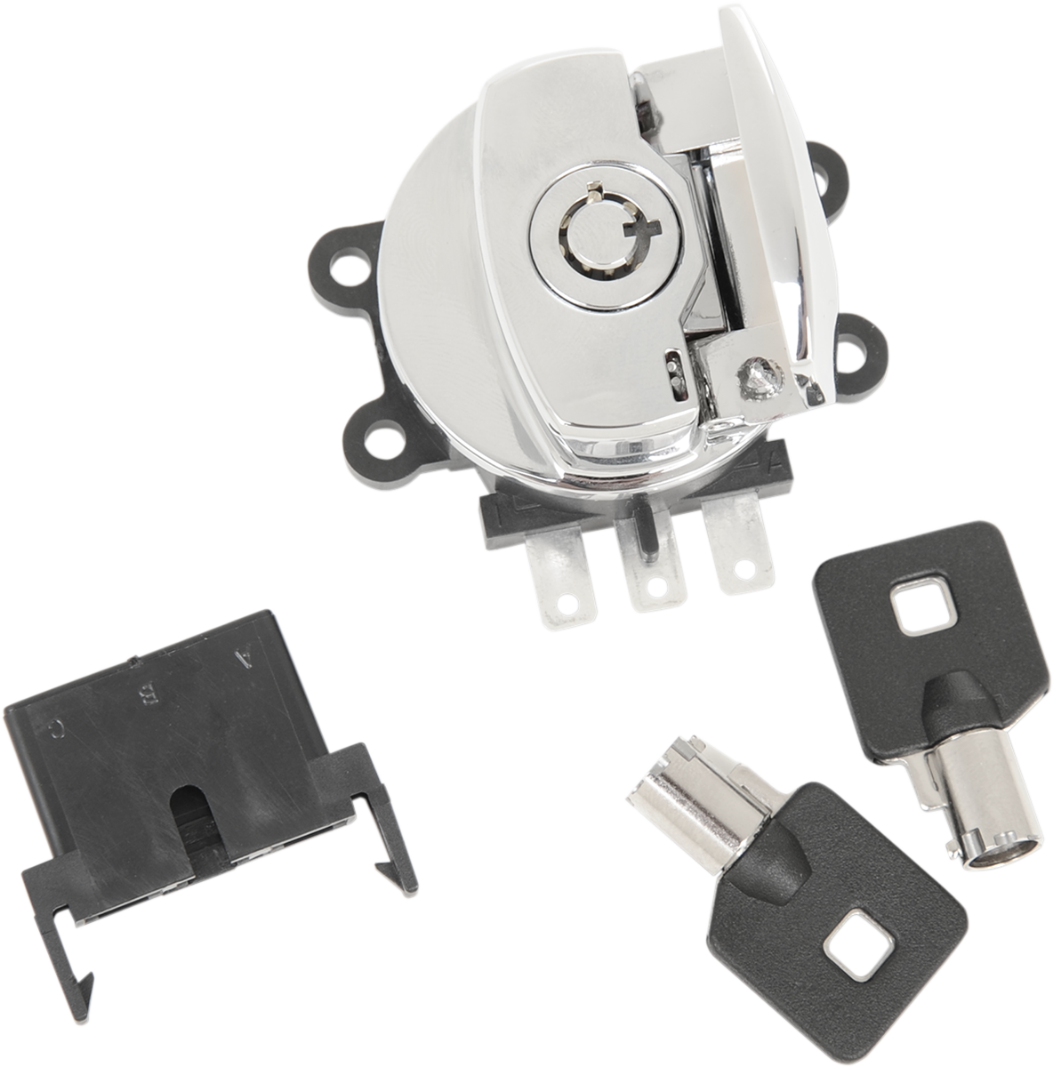 Side Hinge Ignition Switch - Chrome 1993 - 2013