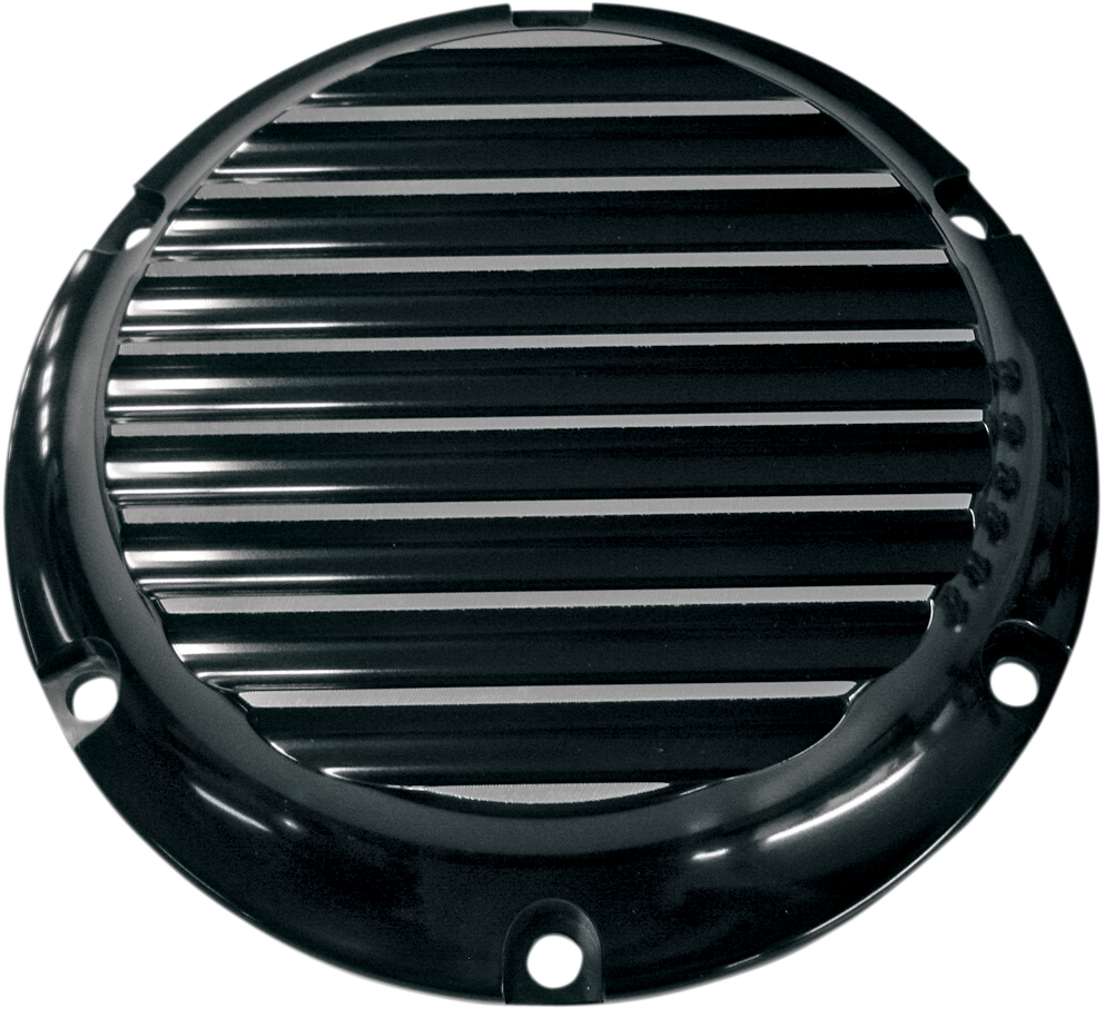 Derby Cover - Black/Silver - Finned - \'04-\'22 XL 2004 - 2022