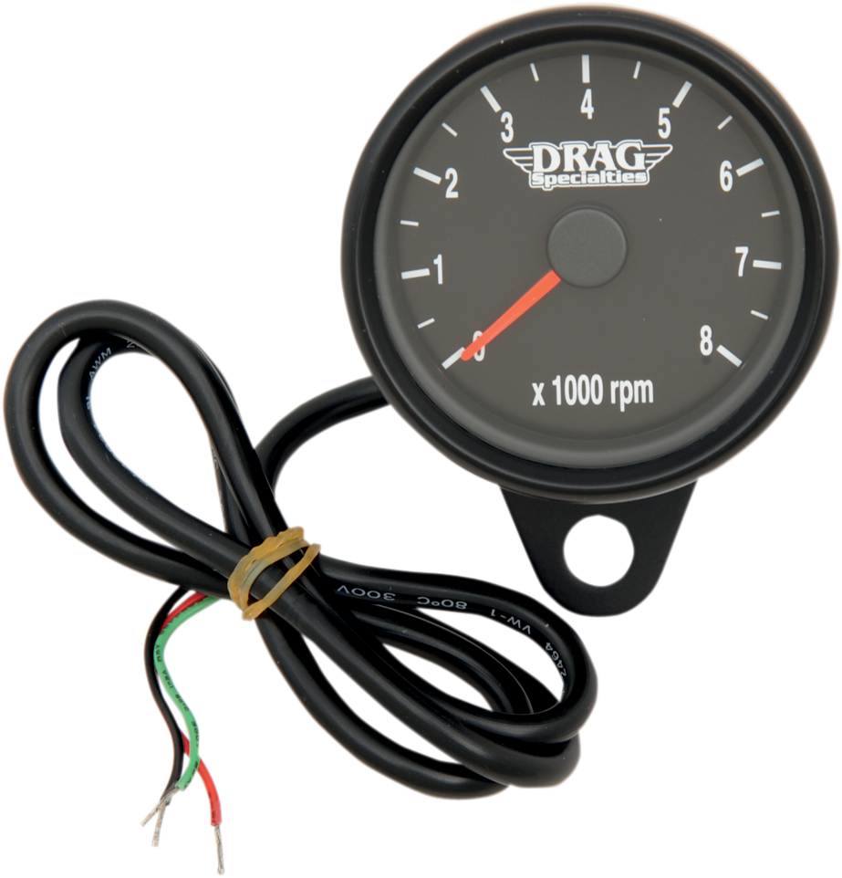Mini Electronic Tachometer - Black - Backlit LED Black Face - 2.4\" 1986 - 2003