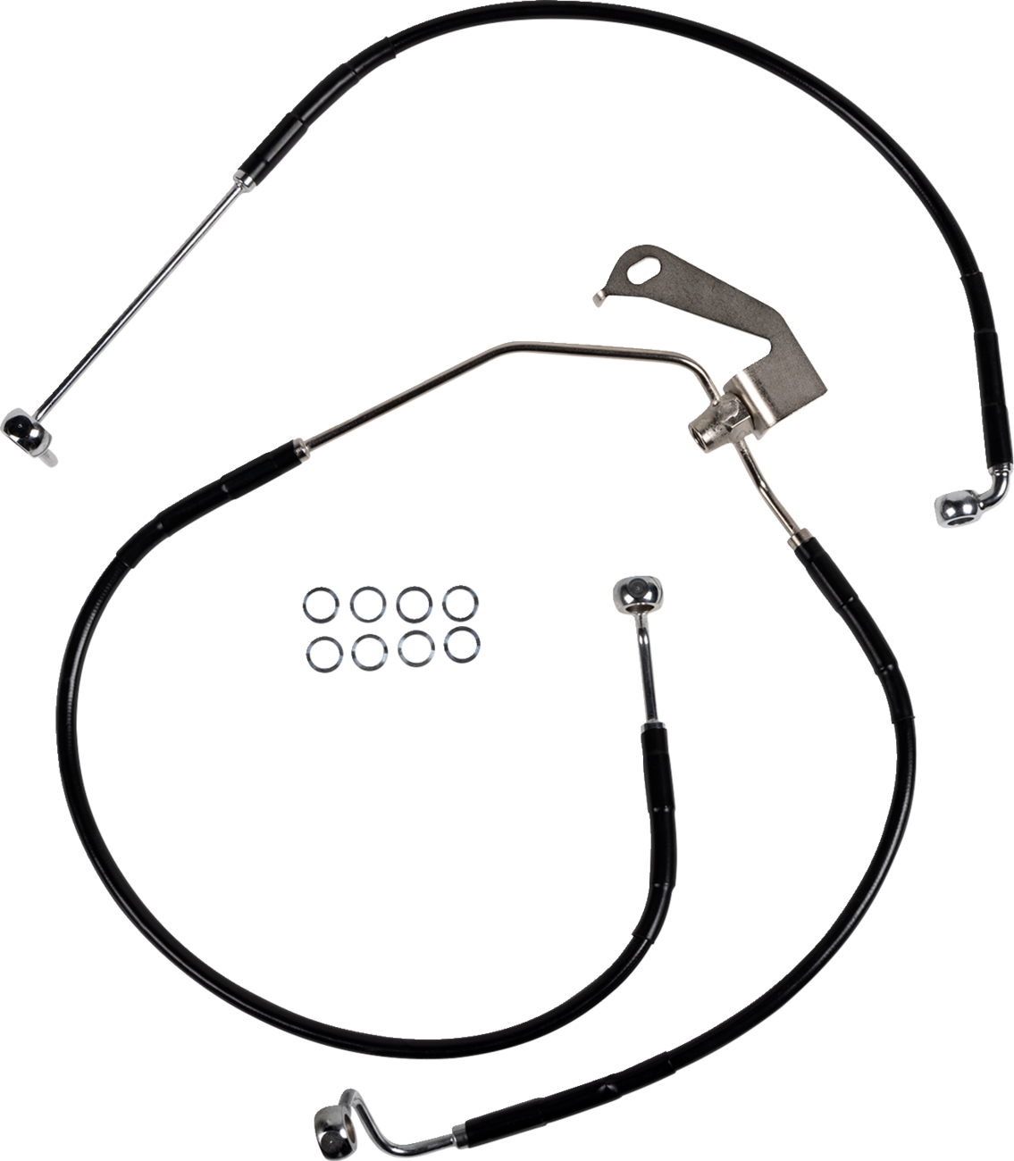Brake Line - Rear - Non-ABS - Black 2009 - 2013