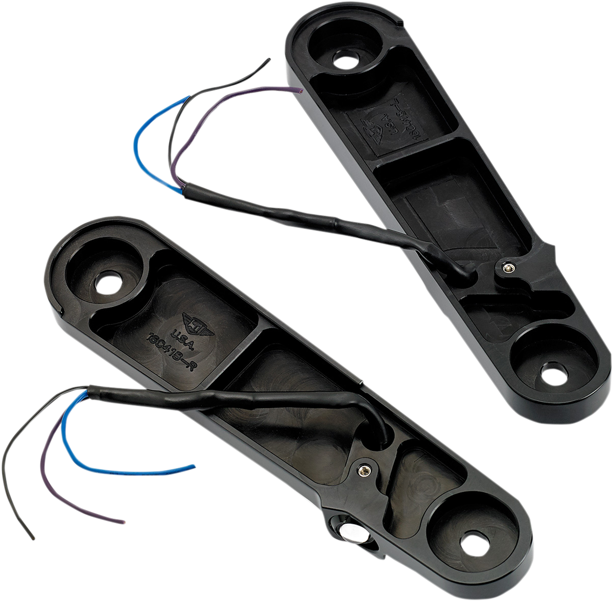 Streamliner Turn Signals - Smooth - Black 2014 - 2020