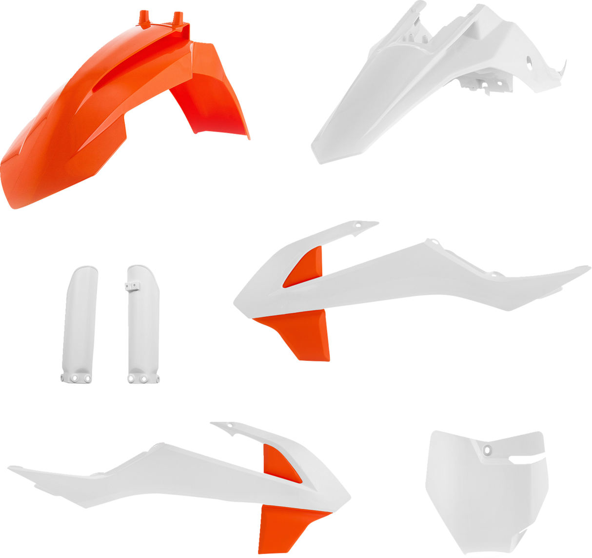 Full Replacement Body Kit - OEM \'23 White/Orange 2019 - 2023