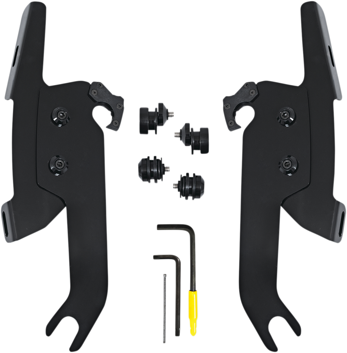 Fats/Slim Windshield Trigger Lock Complete Mount Kit - Black - FLSL 2018 - 2021