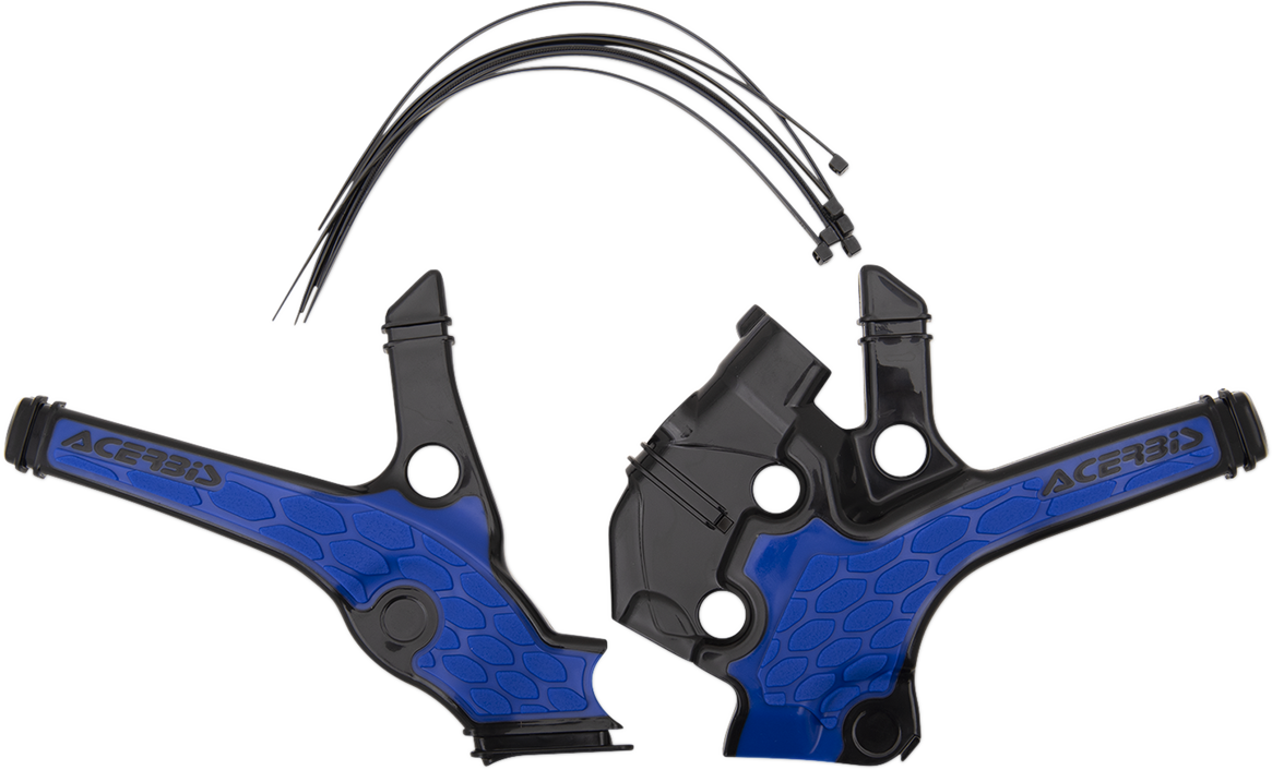 X-Grip Frame Guards - Black/Blue - YZ 65 2018 - 2023