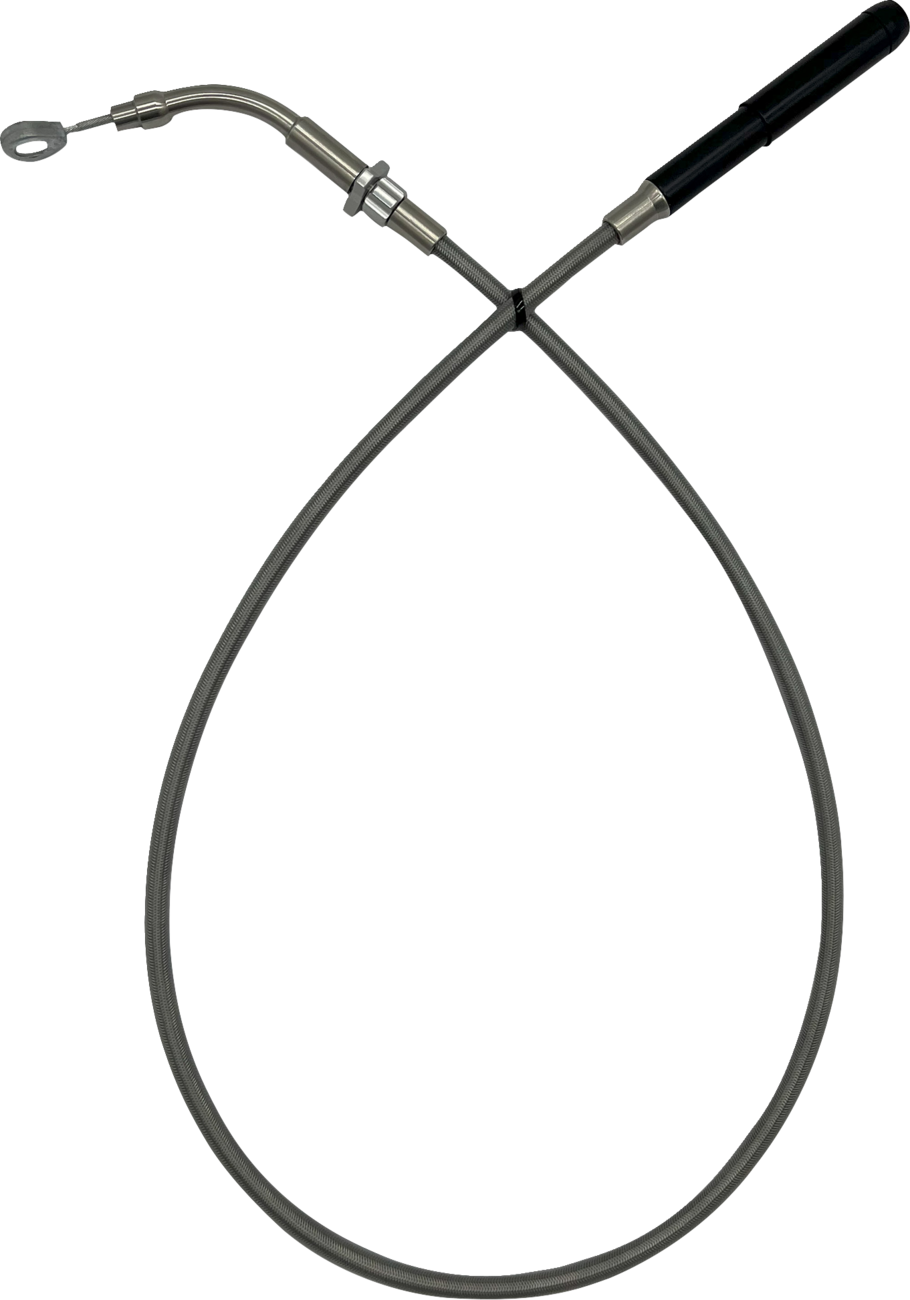 EZ Install Upper Clutch Cable - FLTR/FLHX \'21-\'23 - +2\" - Braided 2021 - 2023