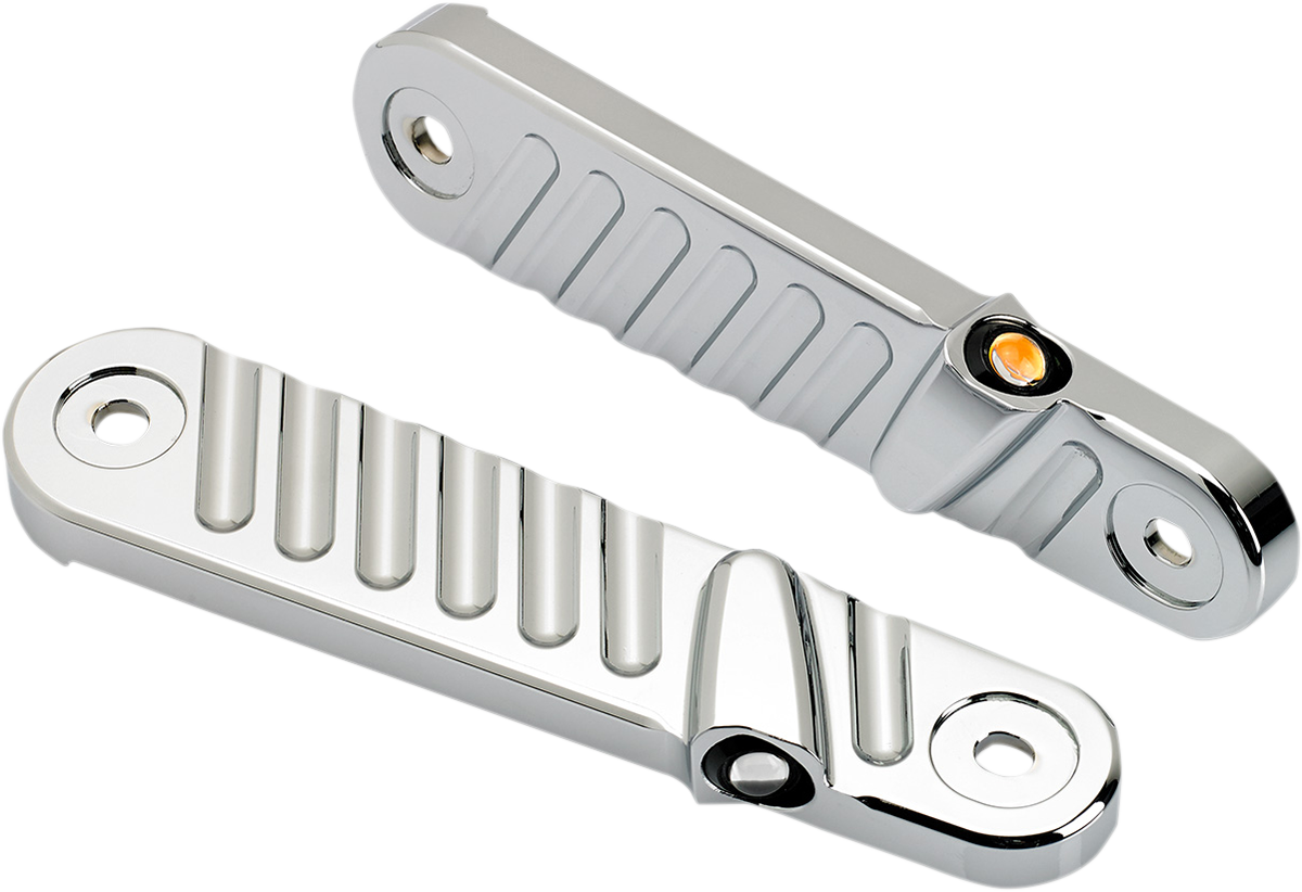 Streamliner Turn Signals - Finned - Chrome 2014 - 2020