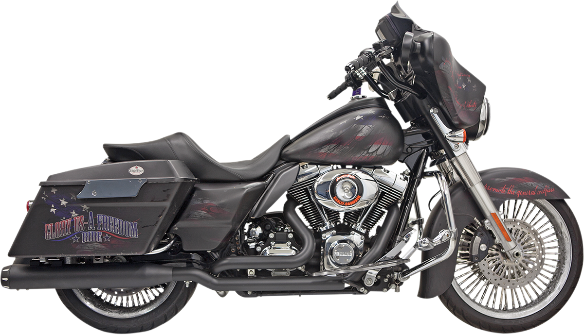 Down Under Exhaust - Black - Straight Can 2009 - 2016