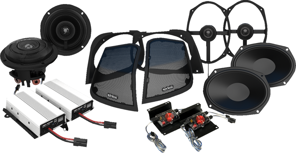 Amplifer/Speaker Kit - Fairing - Saddlebag w/Cut In 2014 - 2024