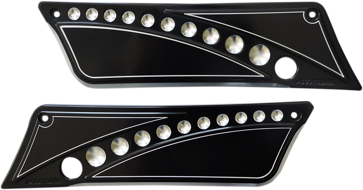 Latch Cover \'93-\'13 - Drilled Black - FL 1993 - 2013