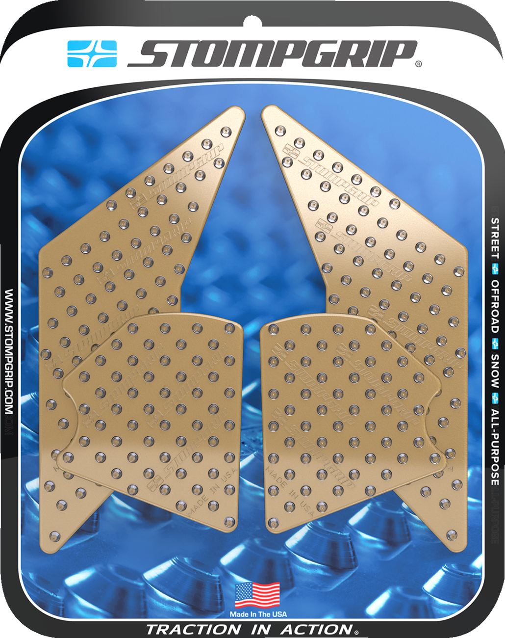 Traction Pad Tank Grips - Volcano - Clear - Tenere 700 2021 - 2025