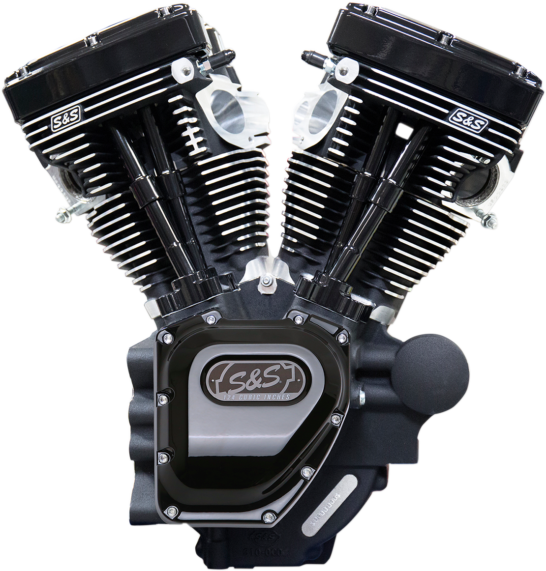 T124 Long Block Engine - Black - Touring 2007 - 2016