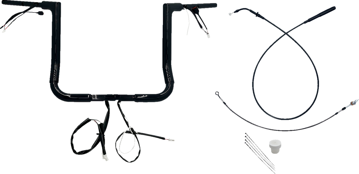 1-1/2\" EZ Install Flat Top Handlebar - 14\" - Black 2023 - 2024