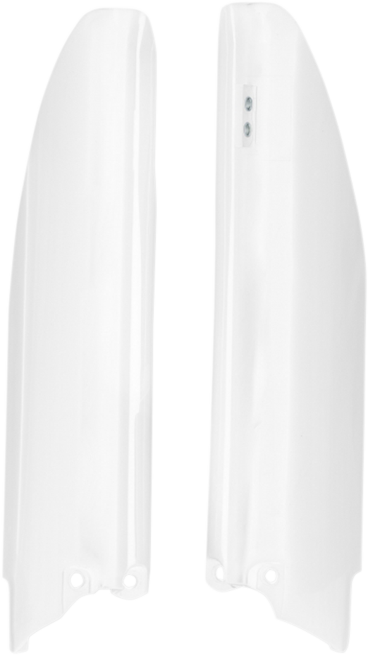 Lower Fork Covers - White 2018 - 2023