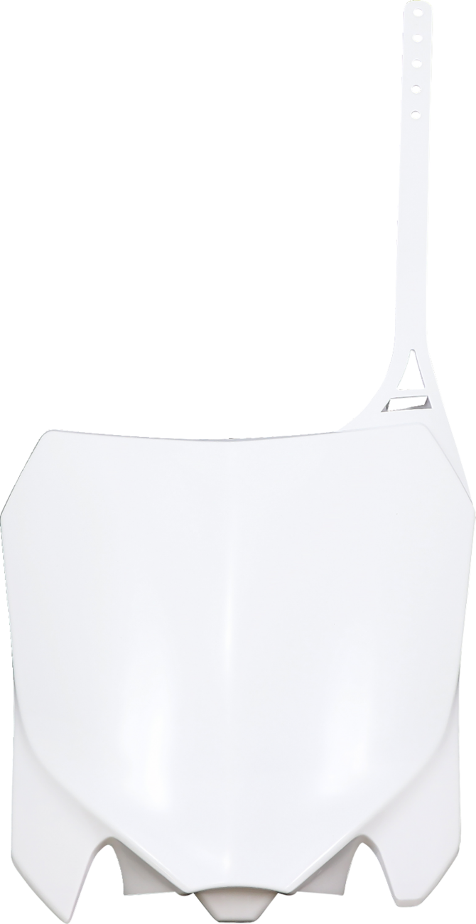 Front Number Plate - White 2013 - 2017