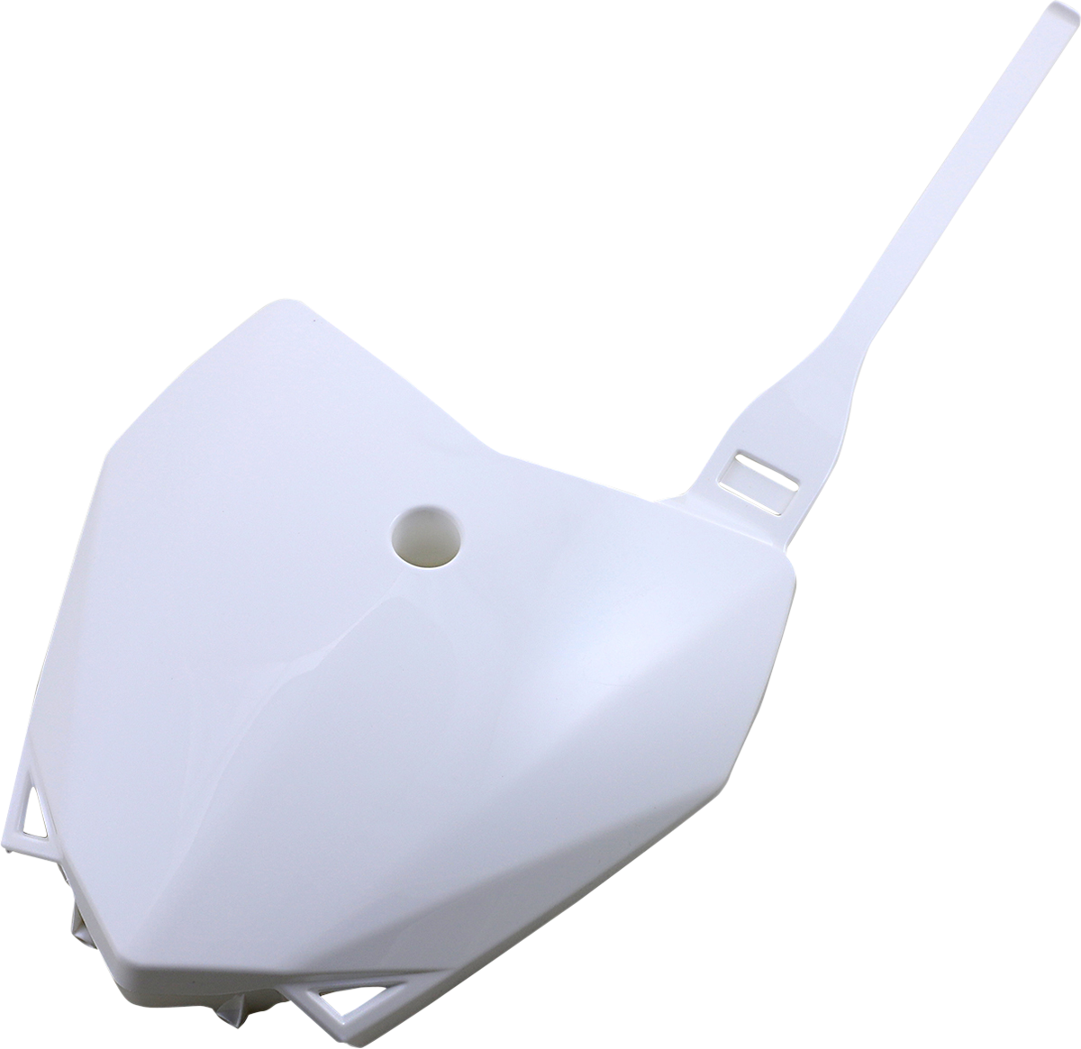 Front Number Plate - White 2010 - 2021