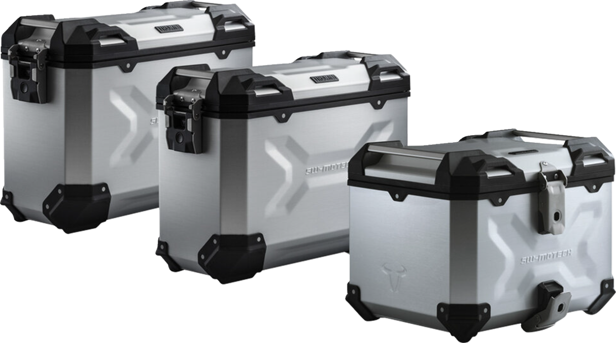 Adventure Luggage System - Silver - Honda NC750 \'14-\'15 2014 - 2015