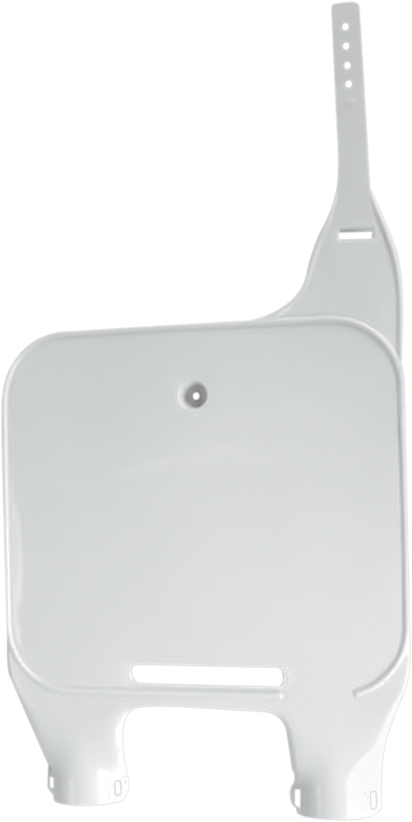 Front Number Plate - White 1990 - 1991