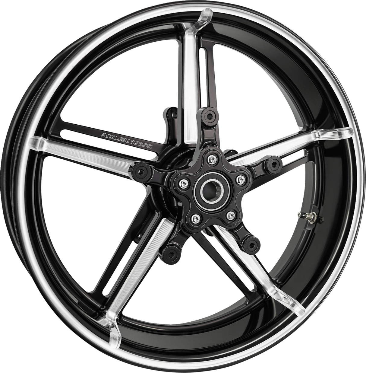 Wheel with Hub/Adapter - Factory 24 - Front - Black/Contrast Cut - 18x5.5 2024 - 2025