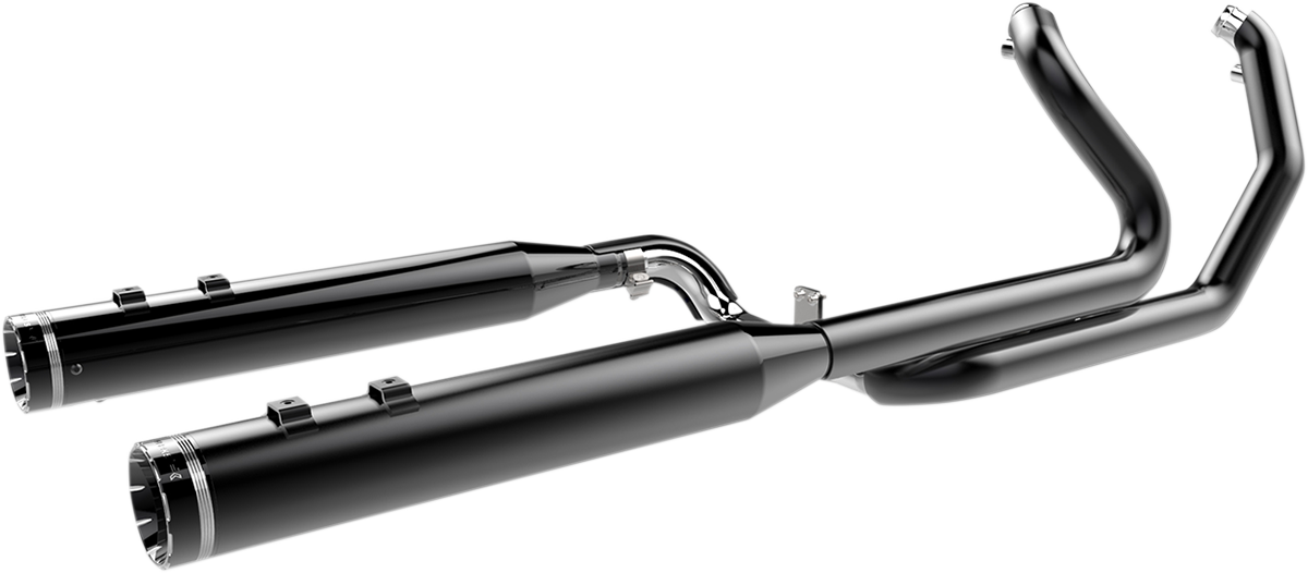 2:2 Dominator Exhaust System - Black - \'09-\'16 FL - With 4-1/2\" Muffler 2009 - 2016