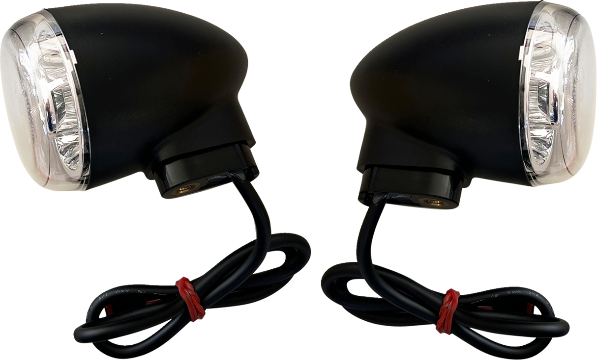 Turn Signal - Rear - Clear/Amber - Black 2021 - 2025