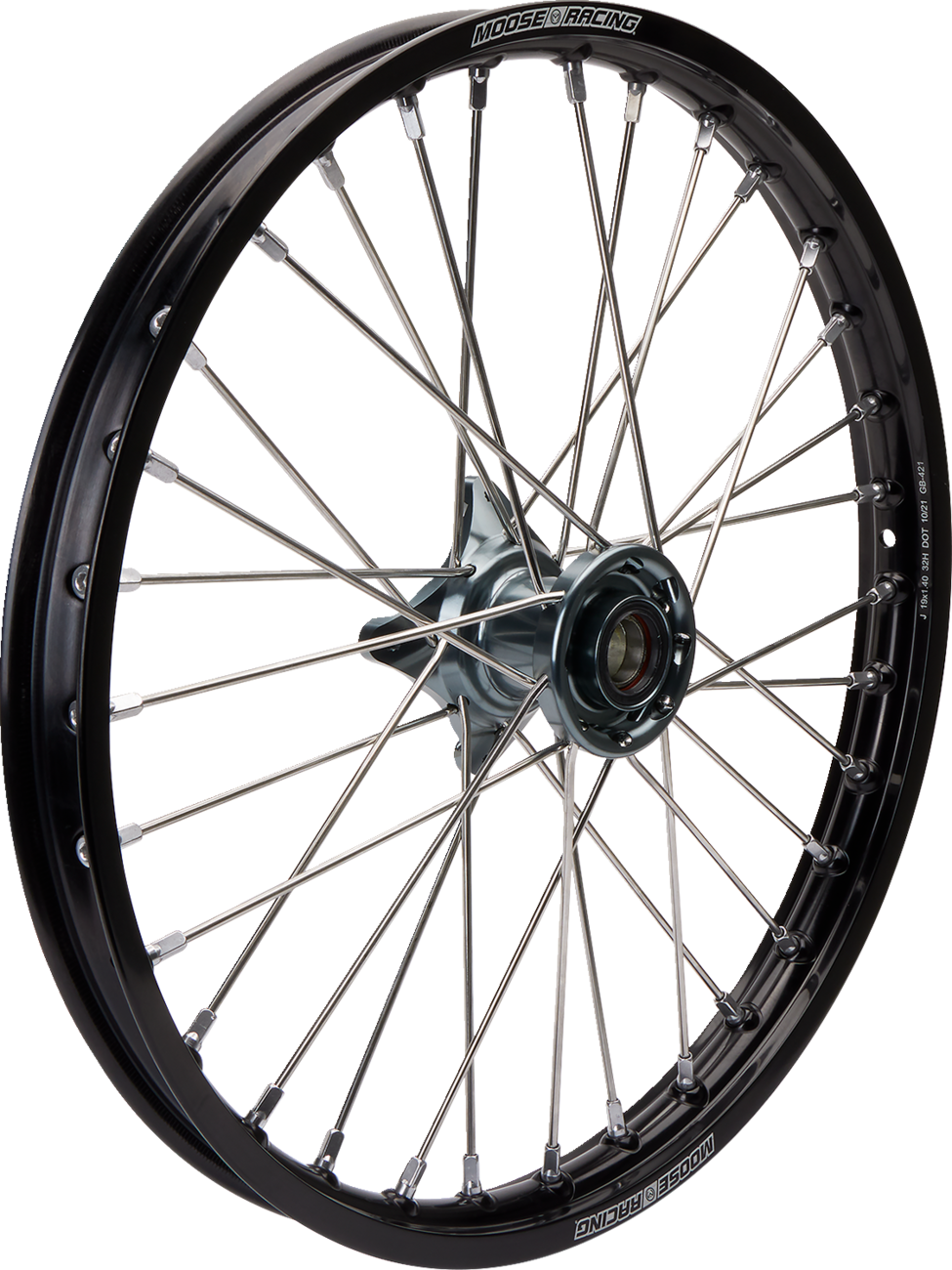 Wheel Assembly - SX-1 - Complete - Front - Black Wheel/Gray Hub - 19x1.4 - SX/MC/TC 85 2021 - 2025