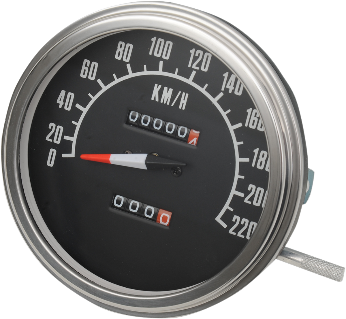 5\" KPH FL-\'68-\'84 Style 1:1 Speedometer - Black Face 1962 - 1983
