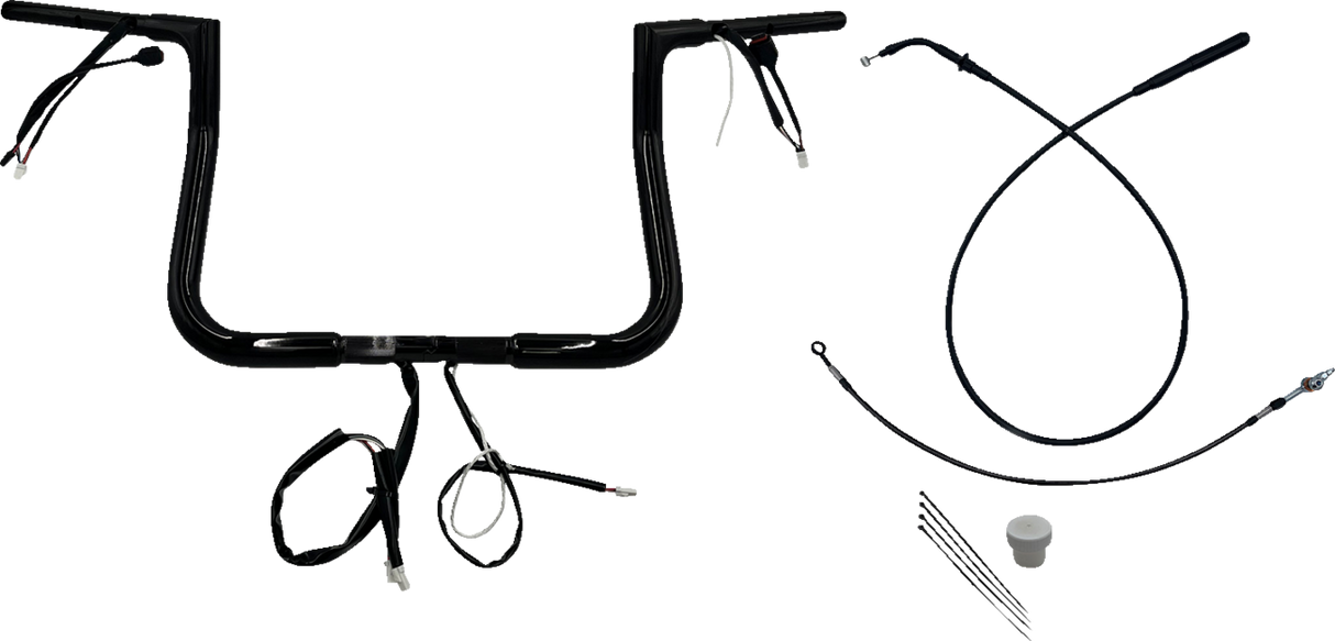 1-1/4\" EZ Install Flat Top Handlebar - 11\" - Black 2023 - 2024