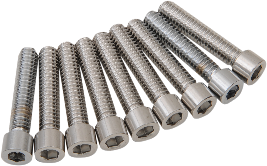 Bolt Kit - Camshaft Cover - Chrome - Smooth - M8 2017 - 2021