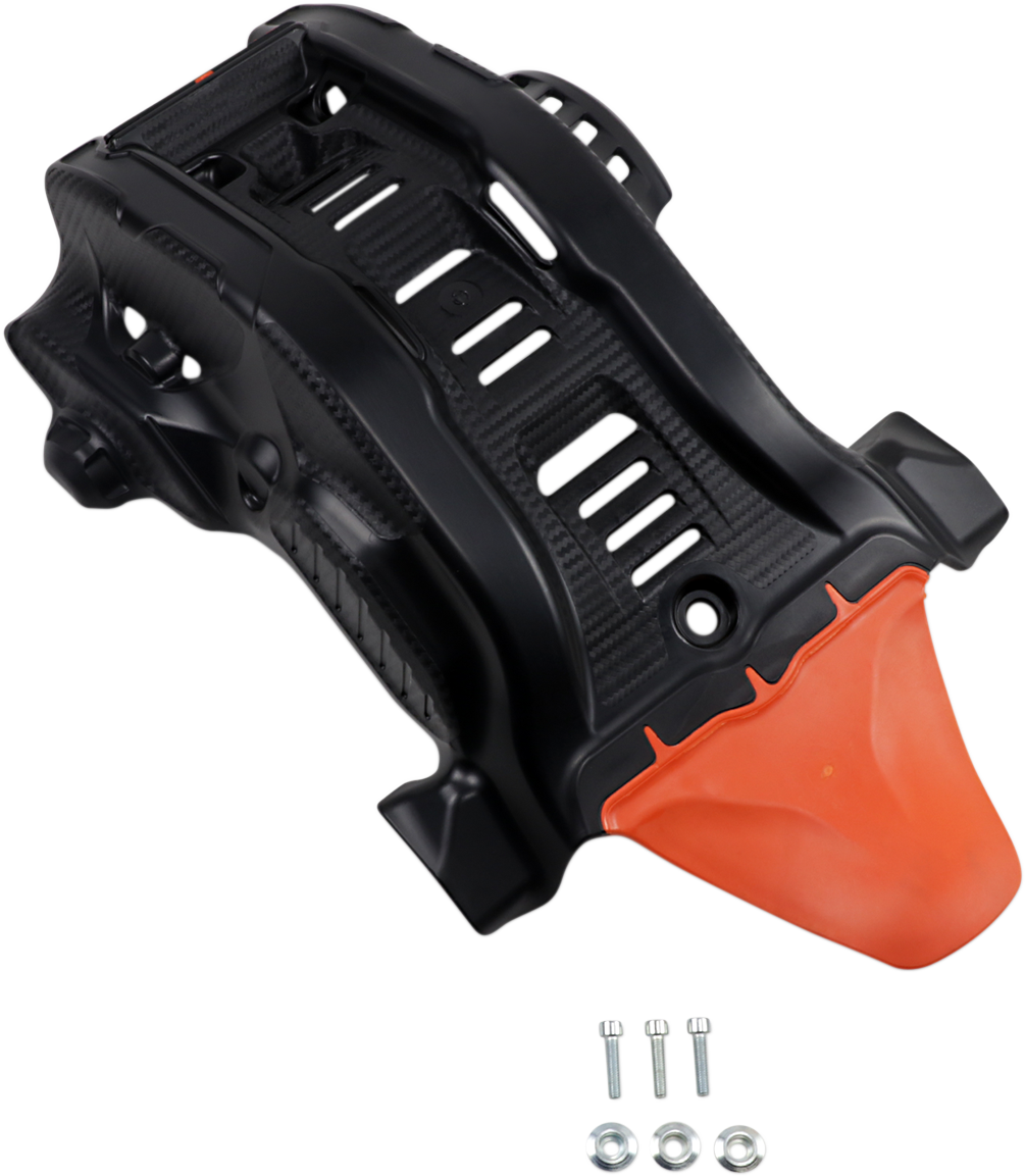 Skid Plate - Black/\'16 Orange - Gas Gas | Husqvarna | KTM 2019 - 2023