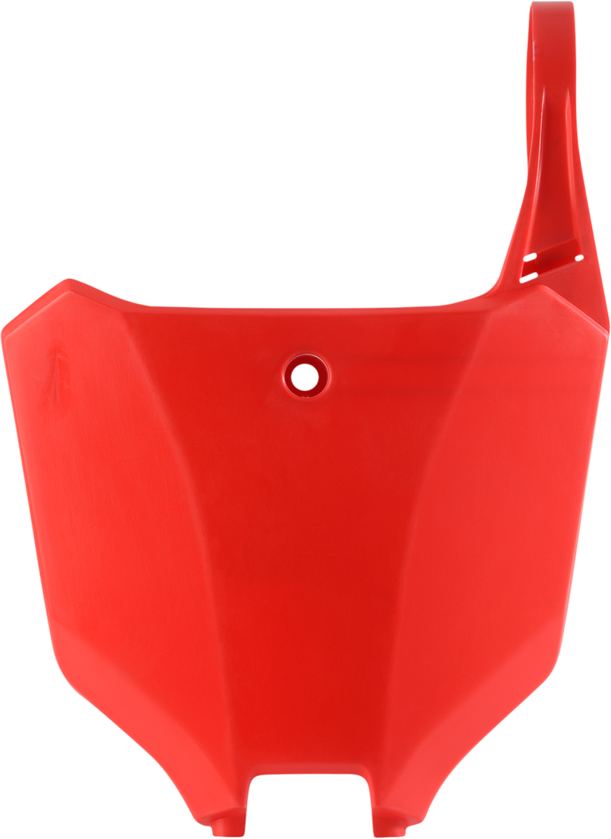 Front Number Plate - Red 2021 - 2023