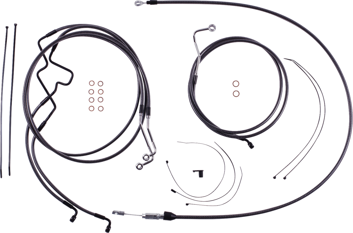 KARBONFIBR Designer Handlebar Installation Kit - 10\" - \'21-\'22 FLHR 2021 - 2023