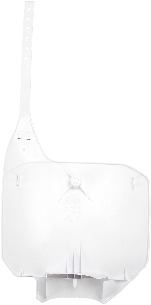 Front Number Plate - White 2007 - 2023