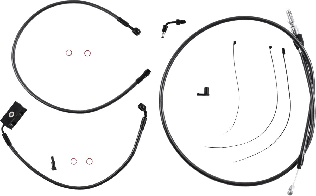 Black Pearl™ Designer Handlebar Installation Kit - 10\" - \'18-\'24 Softail 2018 - 2024