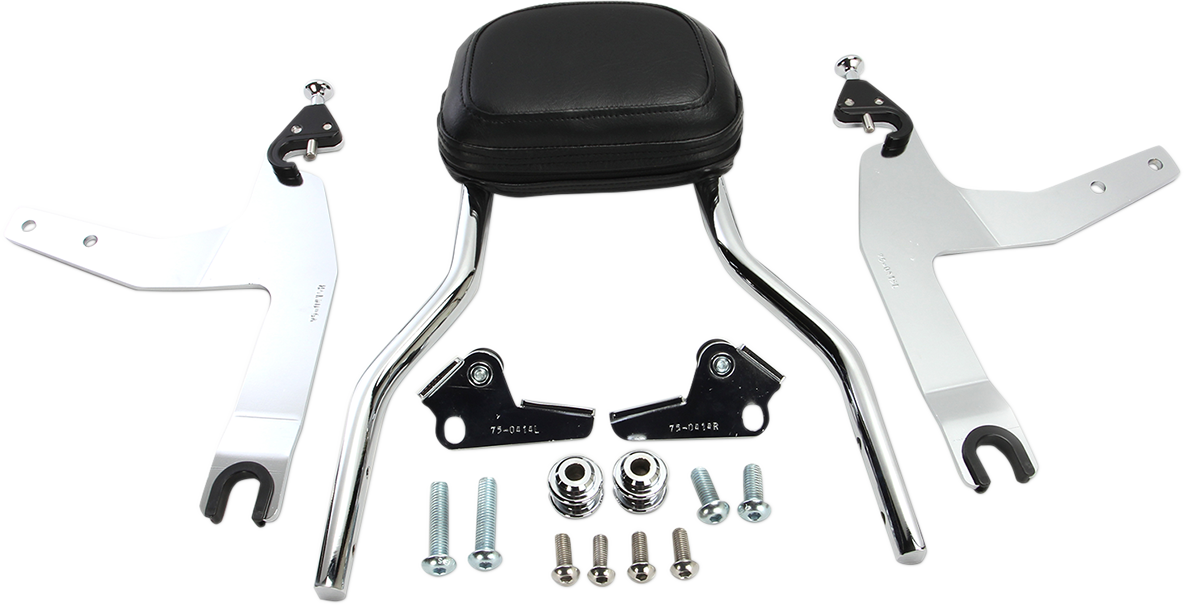 Backrest Kit - 14\" - Chrome - Softail 2006 - 2017