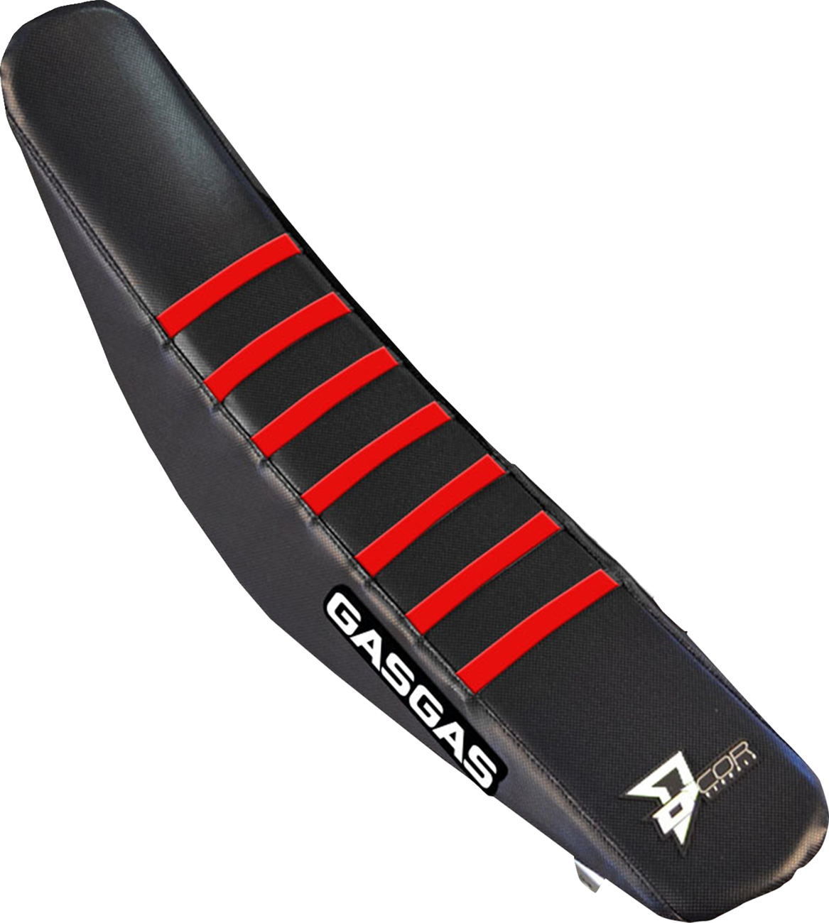 Seat Cover - Black/Red Ribs - Gas Gas MC \'23-\'25 2023 - 2025